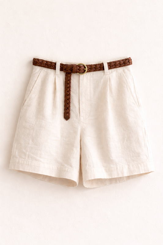 Relaxed Linen Tailored Shorts