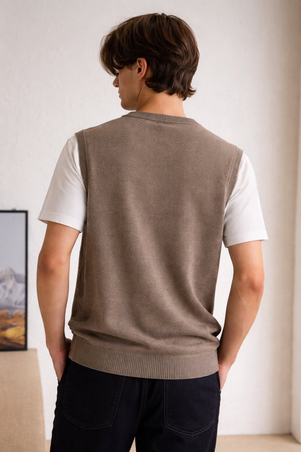 Classic Merino Fine-Gauge Knit Vest