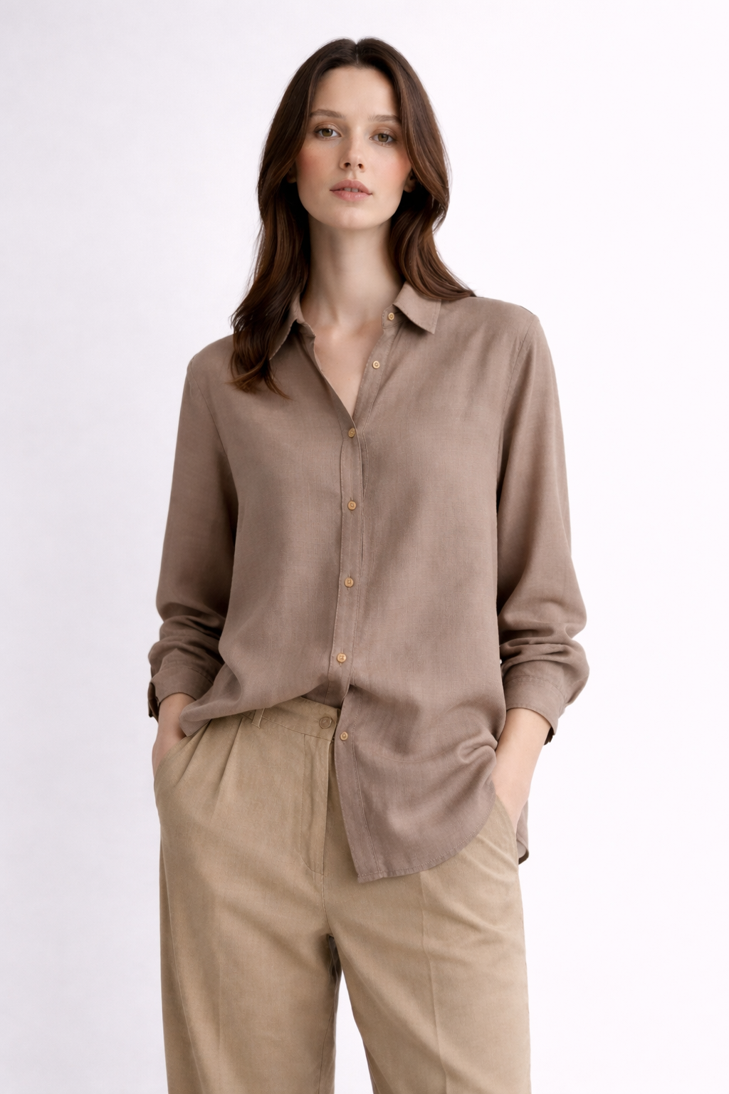 The Silk-Linen Raglan Blouse
